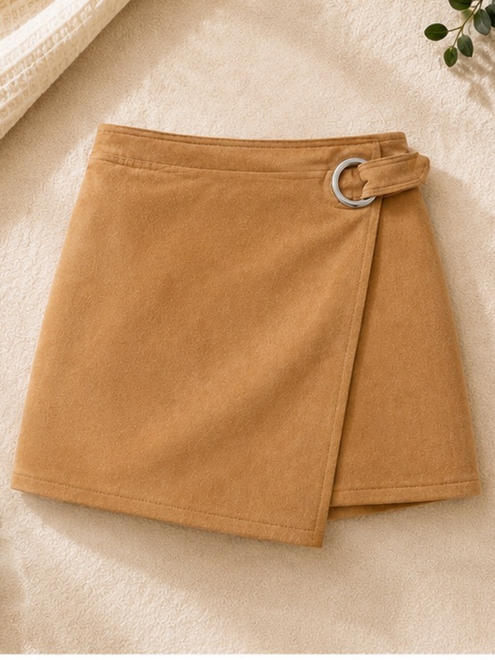 Forever 21 Tan Suede Skirt